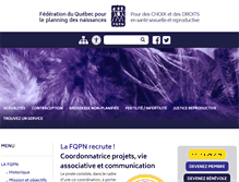 Tablet Screenshot of fqpn.qc.ca